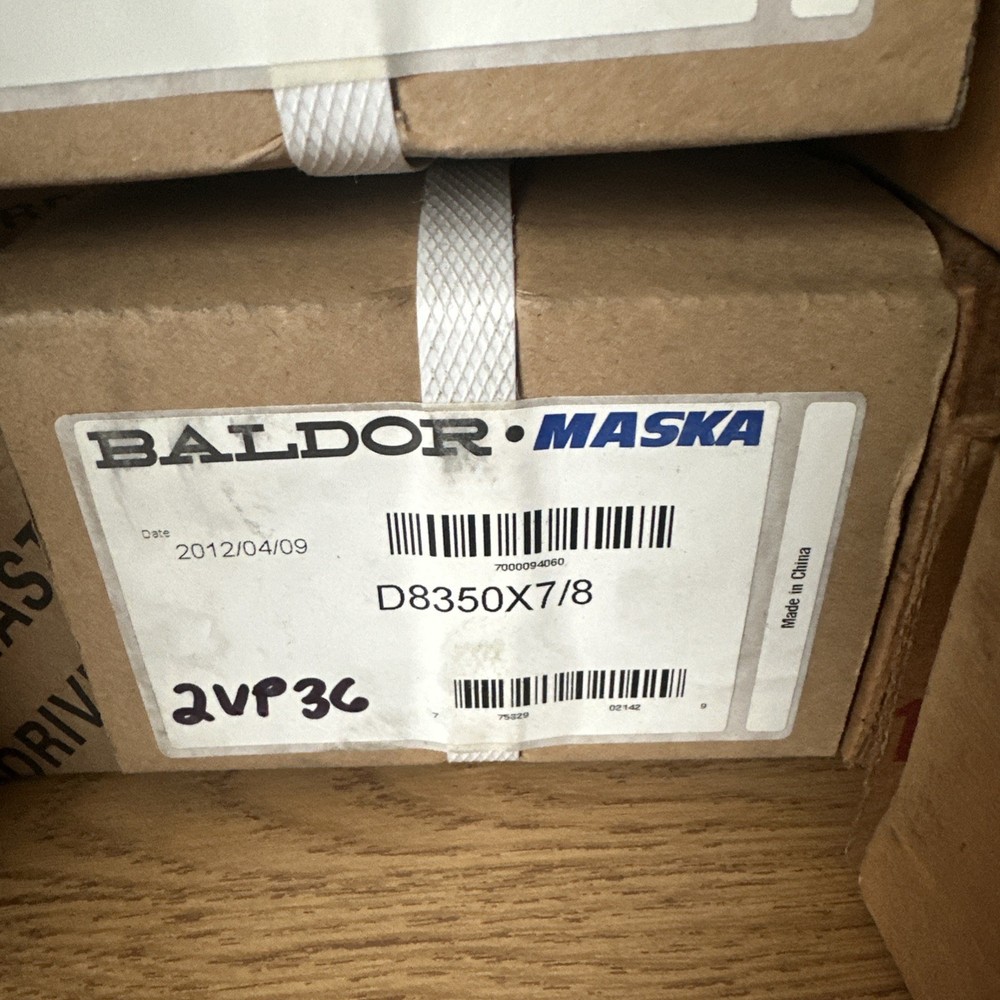 2VP36 X 7/8” Baldor Maska Multi Variable Pitch Sheave