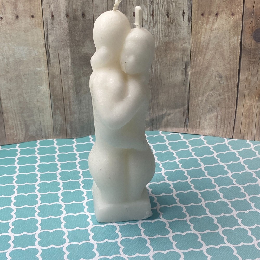 Erotic Couple Candle White