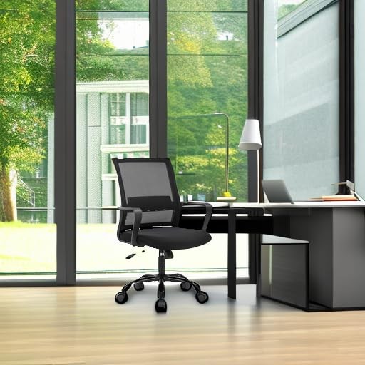 BestOffice Swivel Rolling Computer Chair Executive Lumbar Support Task Mesh C...