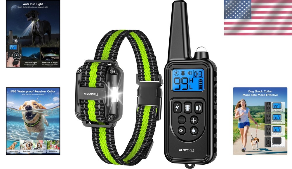 Remote Dog Shock Collar with 7 Modes & 4200Ft Range - Safe & Effective Training