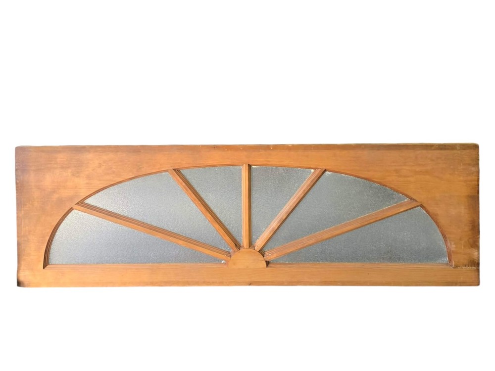 Textured Glass Sunburst Transom Window GAM0478
