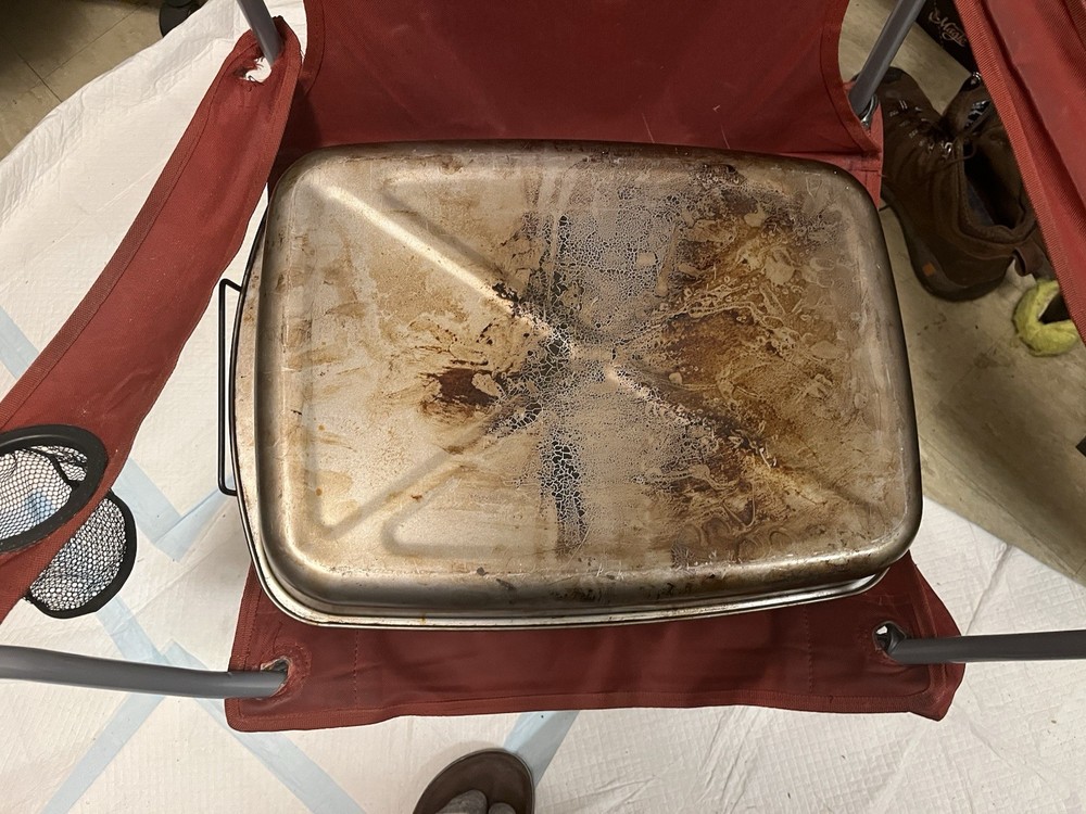 Silver Metal Rectangle Roasting Tray with Rack