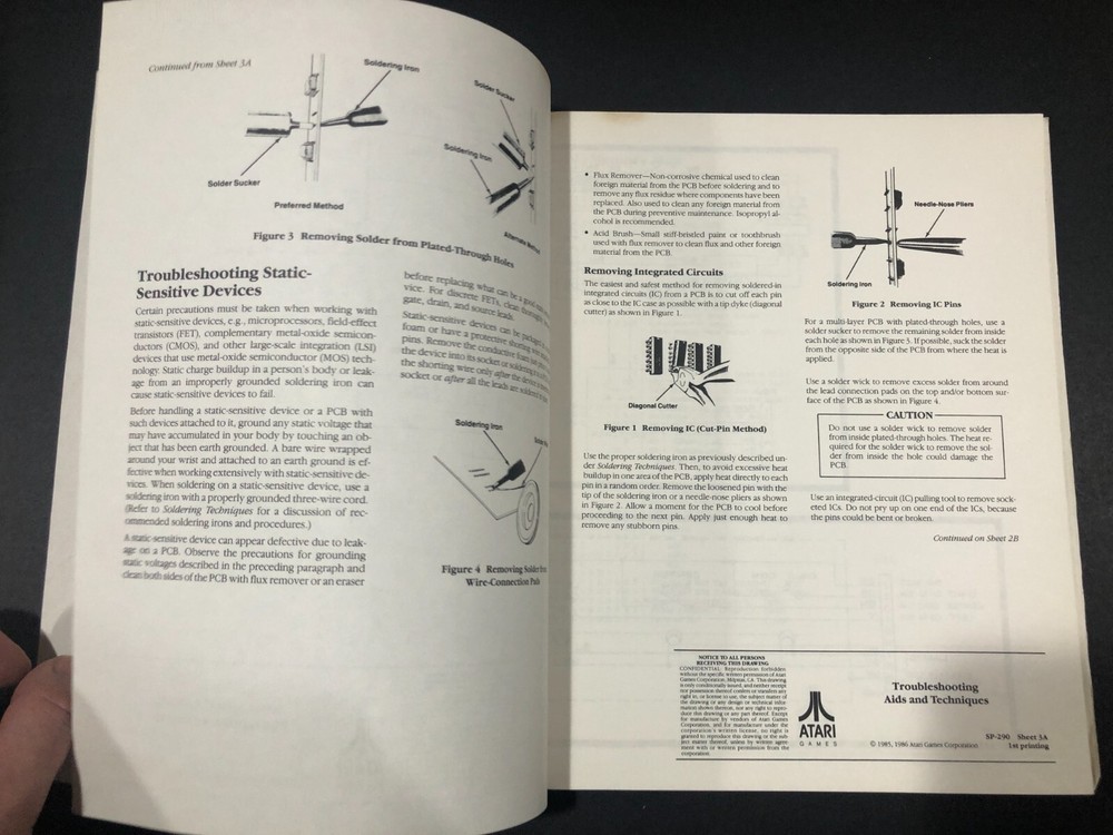 Atari Super Sprint Schematic Package Supplement to Operators Manual
