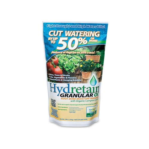 Hydretain Root Zone Moisture Manager w/Organic Compost Carrier, Granular- 3# bag