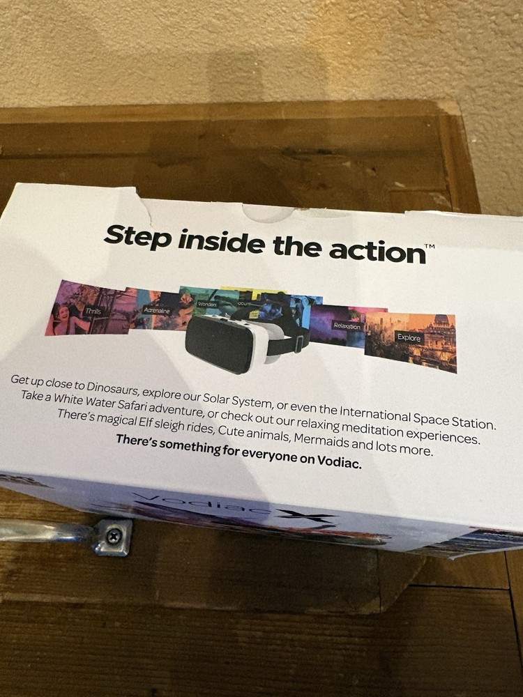 Vodiac X Smartphone VR Headset Immersive Virtual Reality Black White