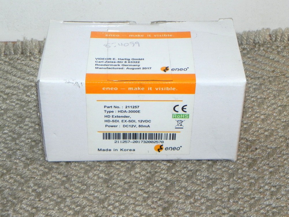 ENEO Security Extender 211257 HDA-3000E, Test pattern generator for HD-SDI