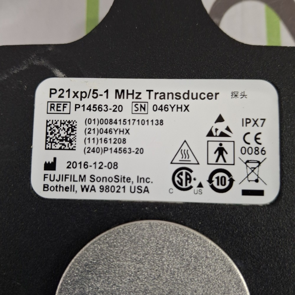 Sonosite P21xp/5-1 MHz Transducer