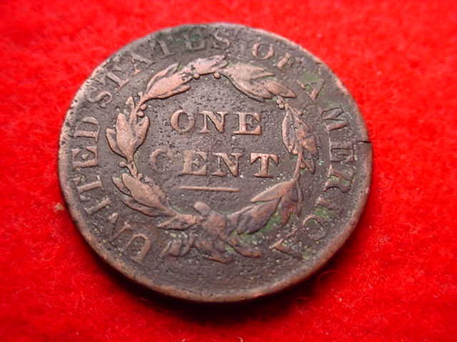 1831 CORONET HEAD LARGE CENT COPPER COIN! #Z-111