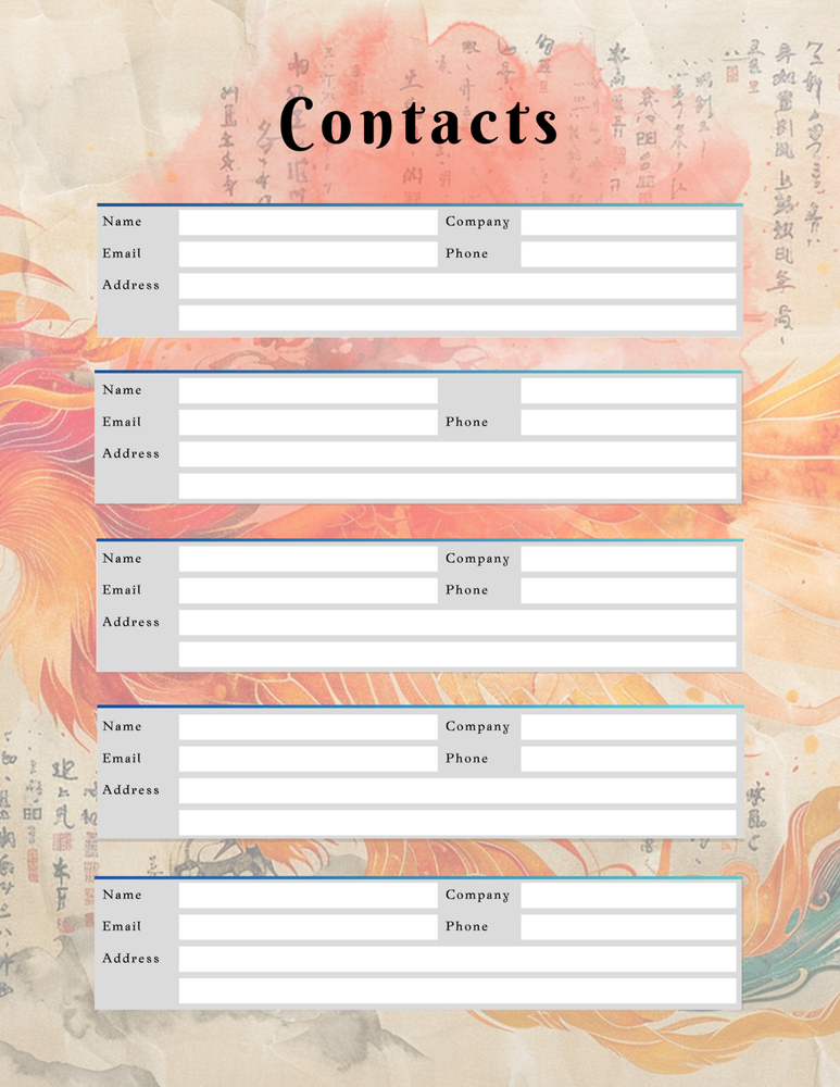 Mythological Creatures Planner & Grateful Themed Journal
