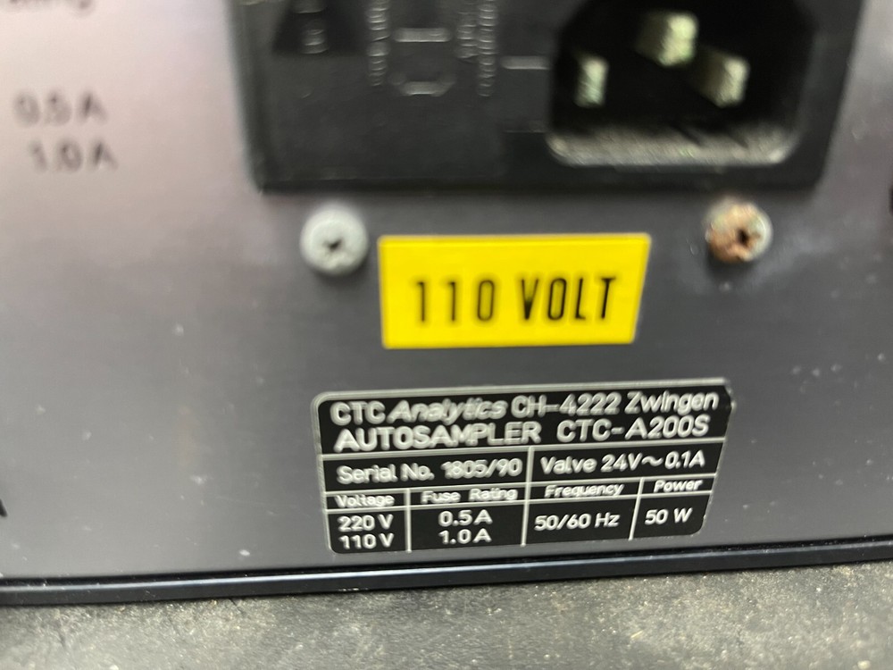 CTC Analytics A200S Autosampler lab testing samples CH-4222 Zwingen