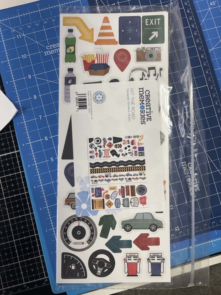 Creative Memories Hit The Road Decorative Bundle-Almost Complete-DISCOUNTED