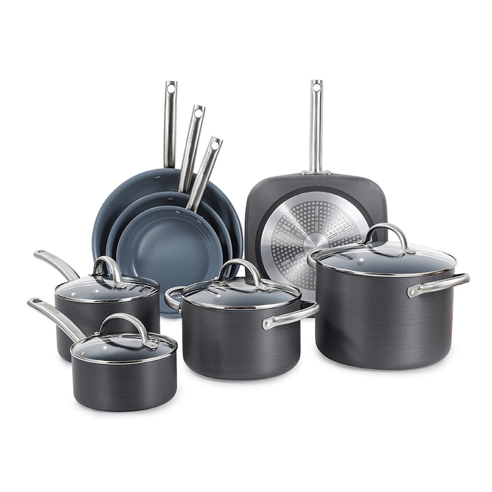 12-Piece Ceramic Aluminum Cookware Set
