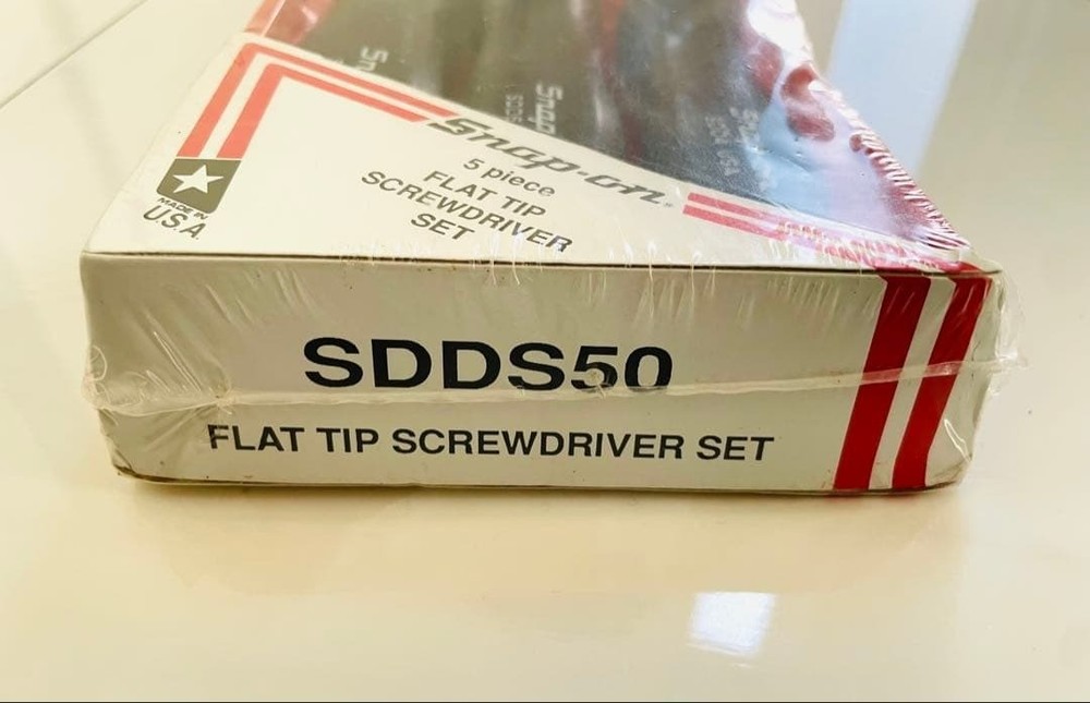 Snap-on SDDS50 Slotted Flat Head Screwdrivers 5Pc Set [Unused]