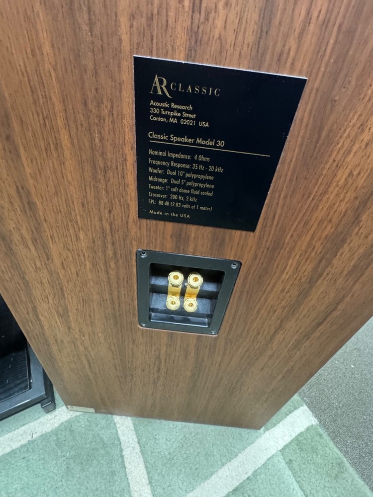 Acoustic Research AR Classic Speaker Model 30