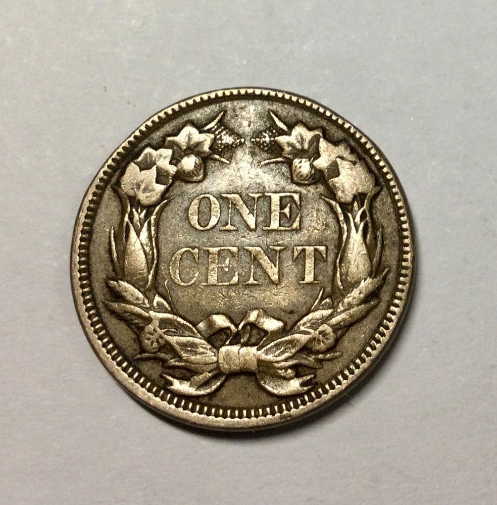 1857 USA Flying Eagle Cent Sharp Coin Nice Grade pleasing original