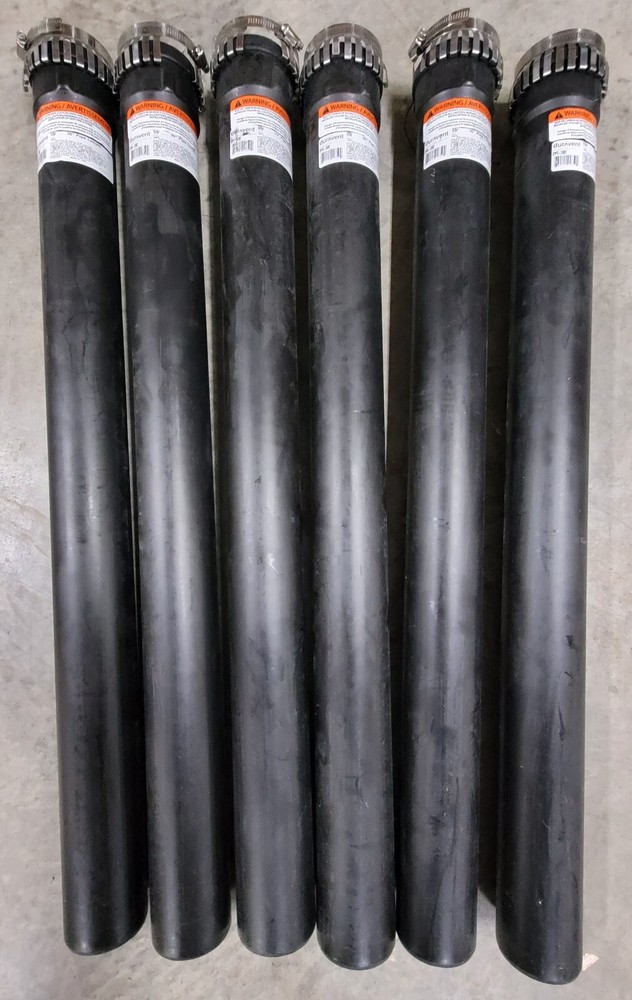 6 Pack DuraVent-3PPS-36BC 3" x 36" PolyPro Single Wall Straight Pipe with Clamp