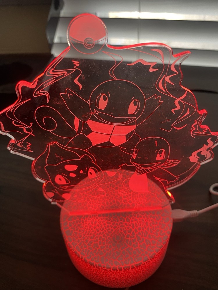 Creative 3D Visualization Lamp Ft. Pokémon