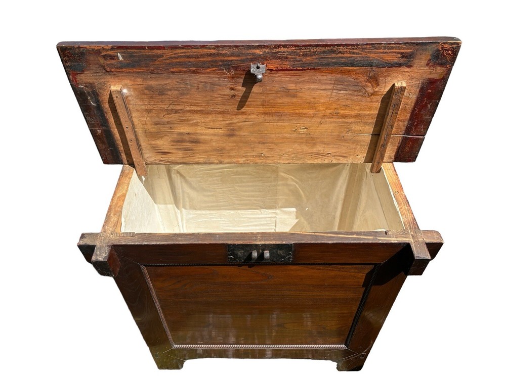 Antique Korean Storage Chest Asian Rice Bin