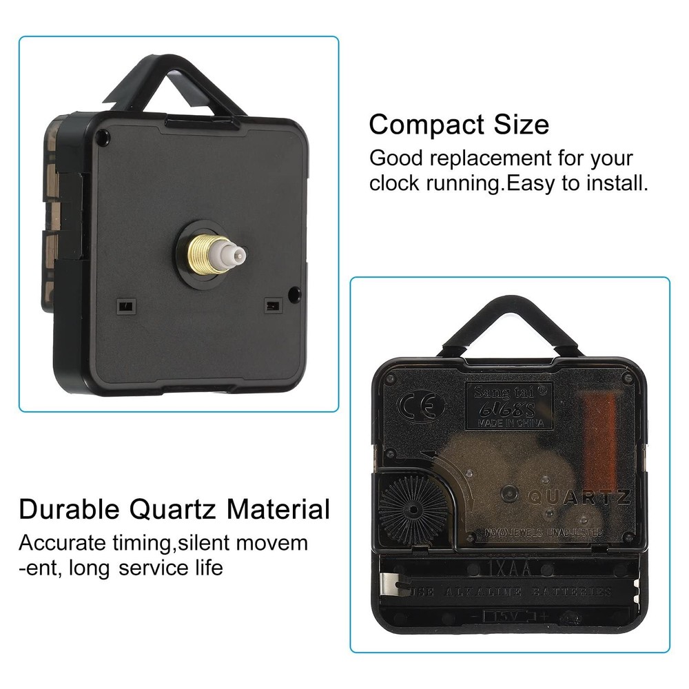 Clock Mechanism Replacement Kits 1 Set Quartz Clock Mechanism Battery Operate...