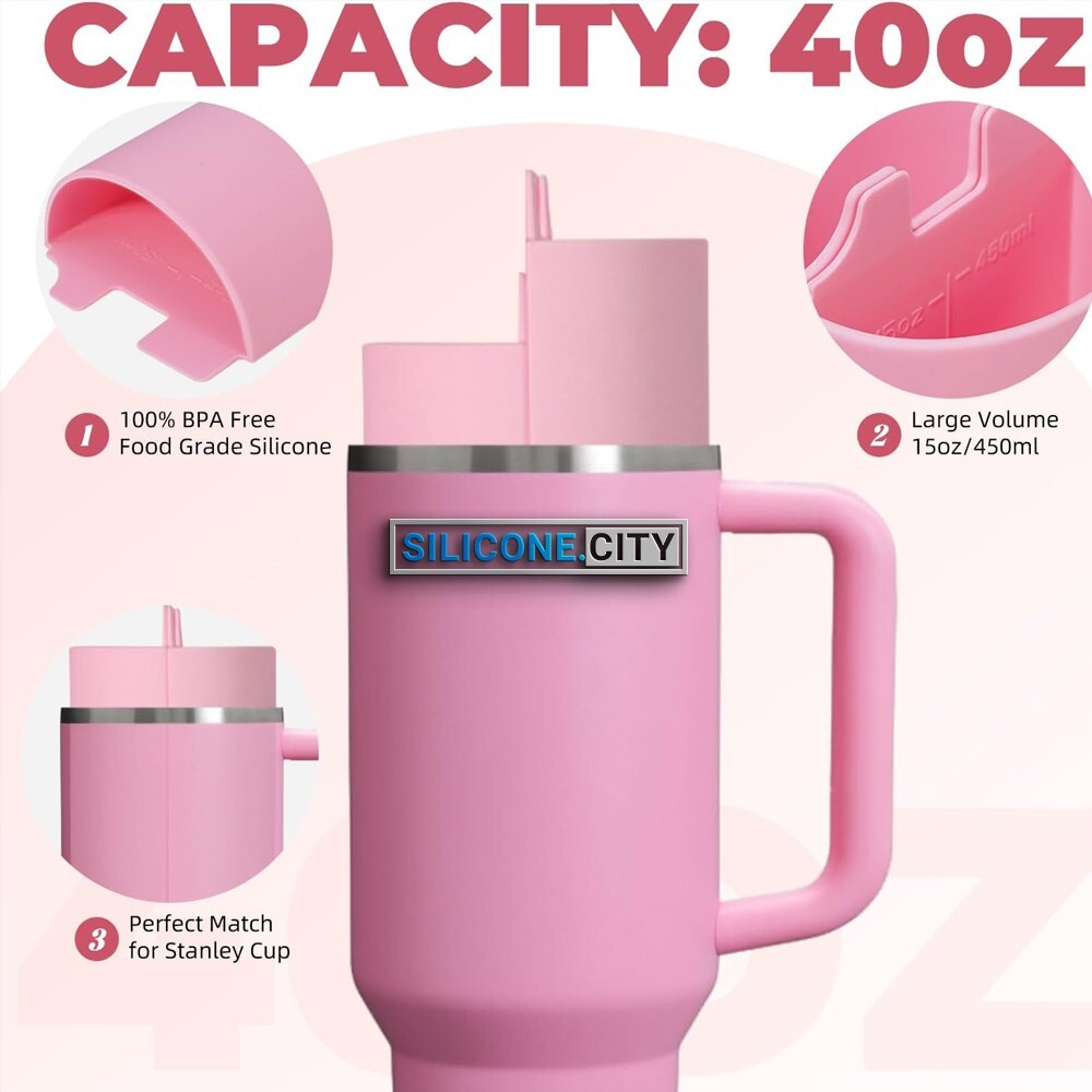 Stanley Cup Divider Insert - Two Drinks One Cup Silicone Divider Liner for 40...