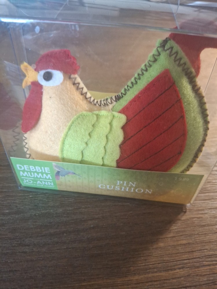 Debbie Mumm Felt Rooster Pin Cushion