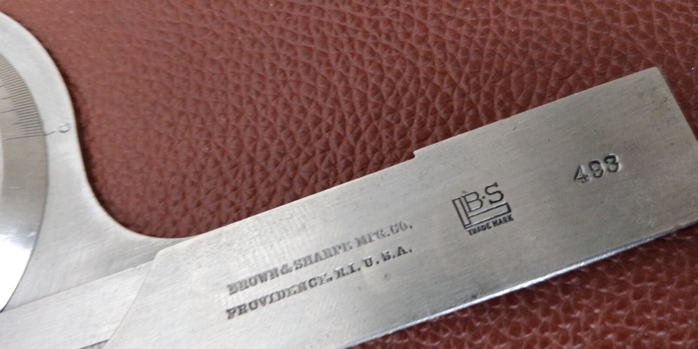 Brown & Sharpe 599-493-6 6" IMPROVED BEVEL PROTRACTOR,
