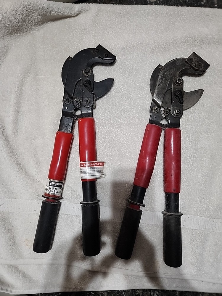Burndy RCC556 Ratchet Cable Cutter Lot 2