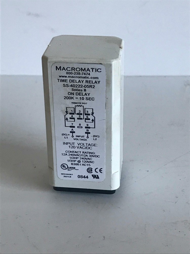 Macromatic SS-40222-05R2 Time Delay Relay