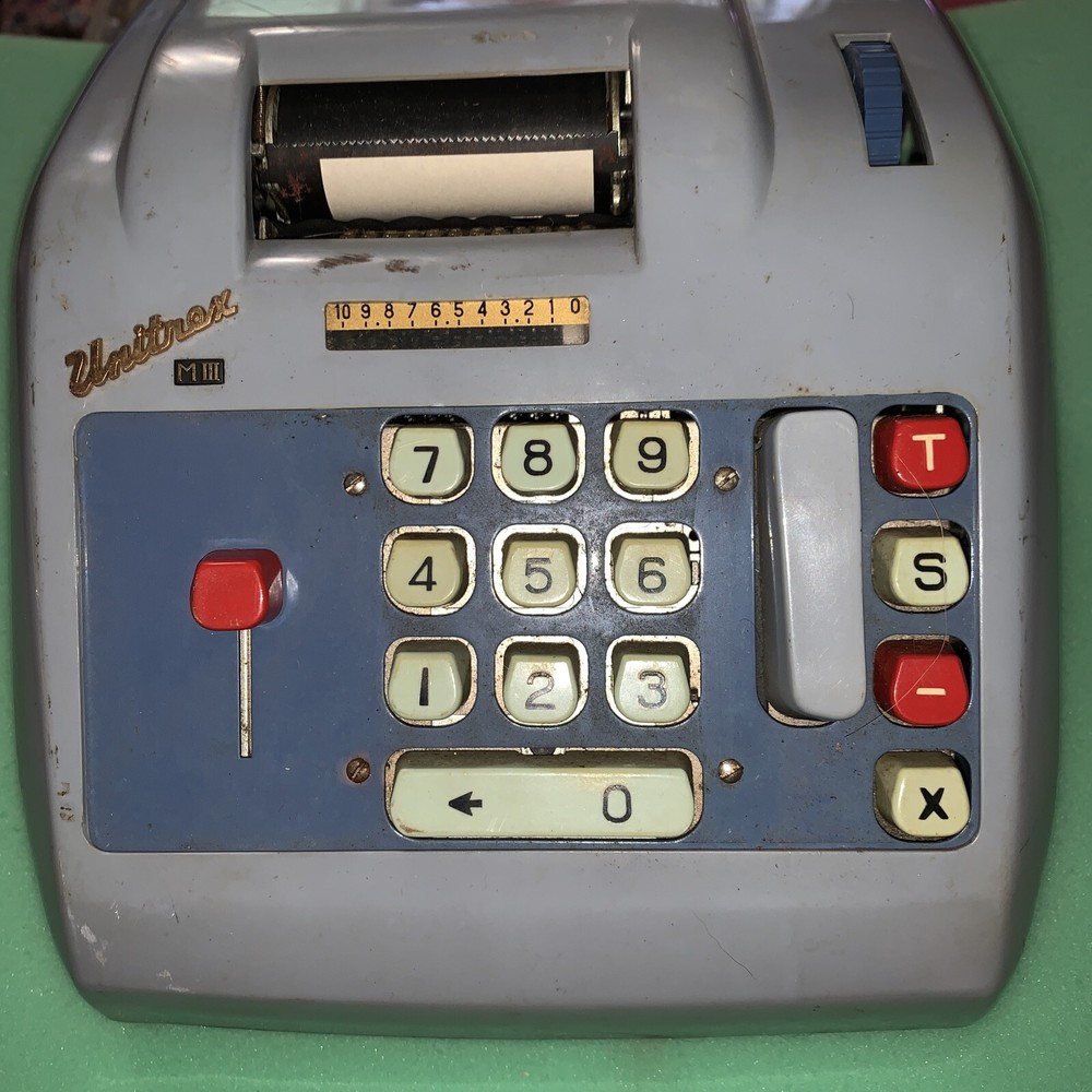 Bohn Unitrex M-3 Adding Machine Japan Tested Working