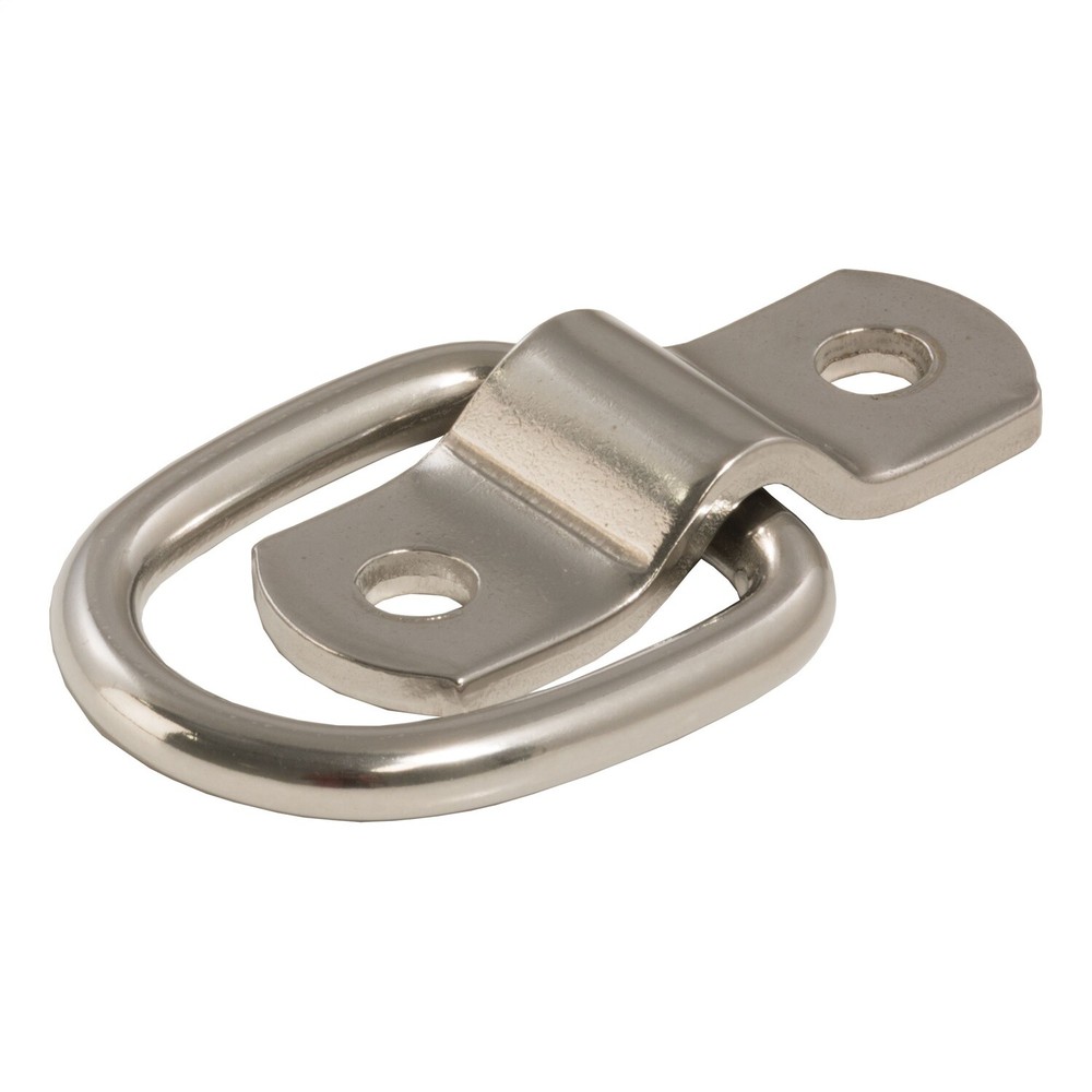CURT 83732 1" x 1-1/4" Surface-Mounted Tie-Down D-Ring (1,200 lbs, Stainless)