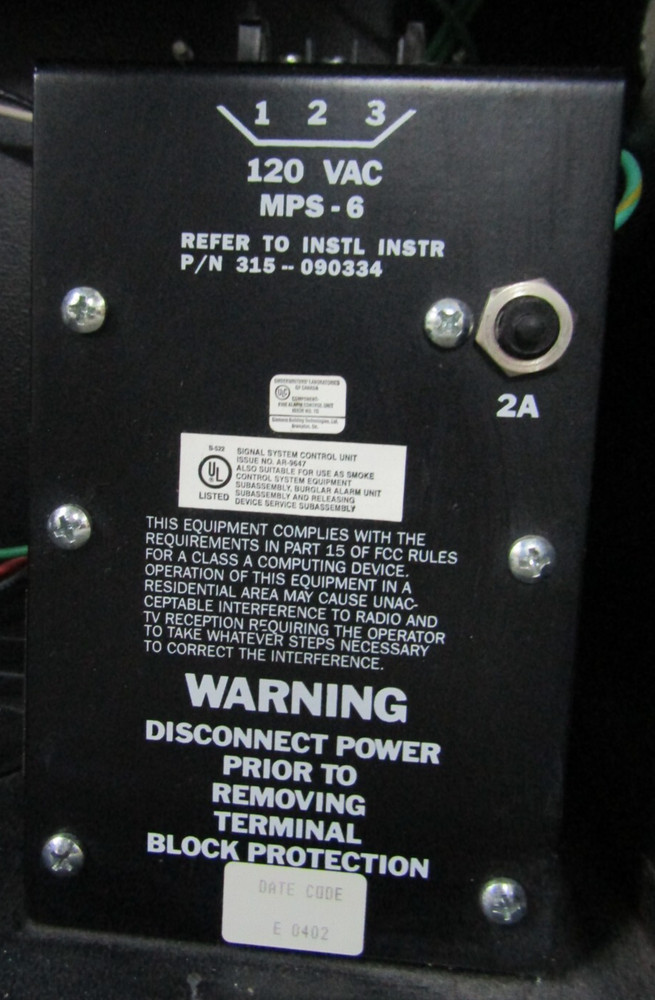 😀 SIEMENS CERBERUS PYROTRONICS FIRE ALARM PANEL W/ KEYS MXL