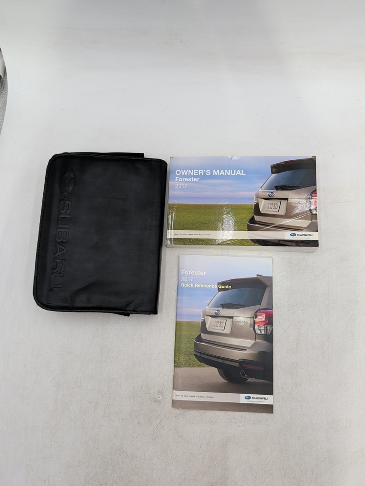 2017 Subaru Forester Owner's Manual, Quick Reference Guide With Case Included