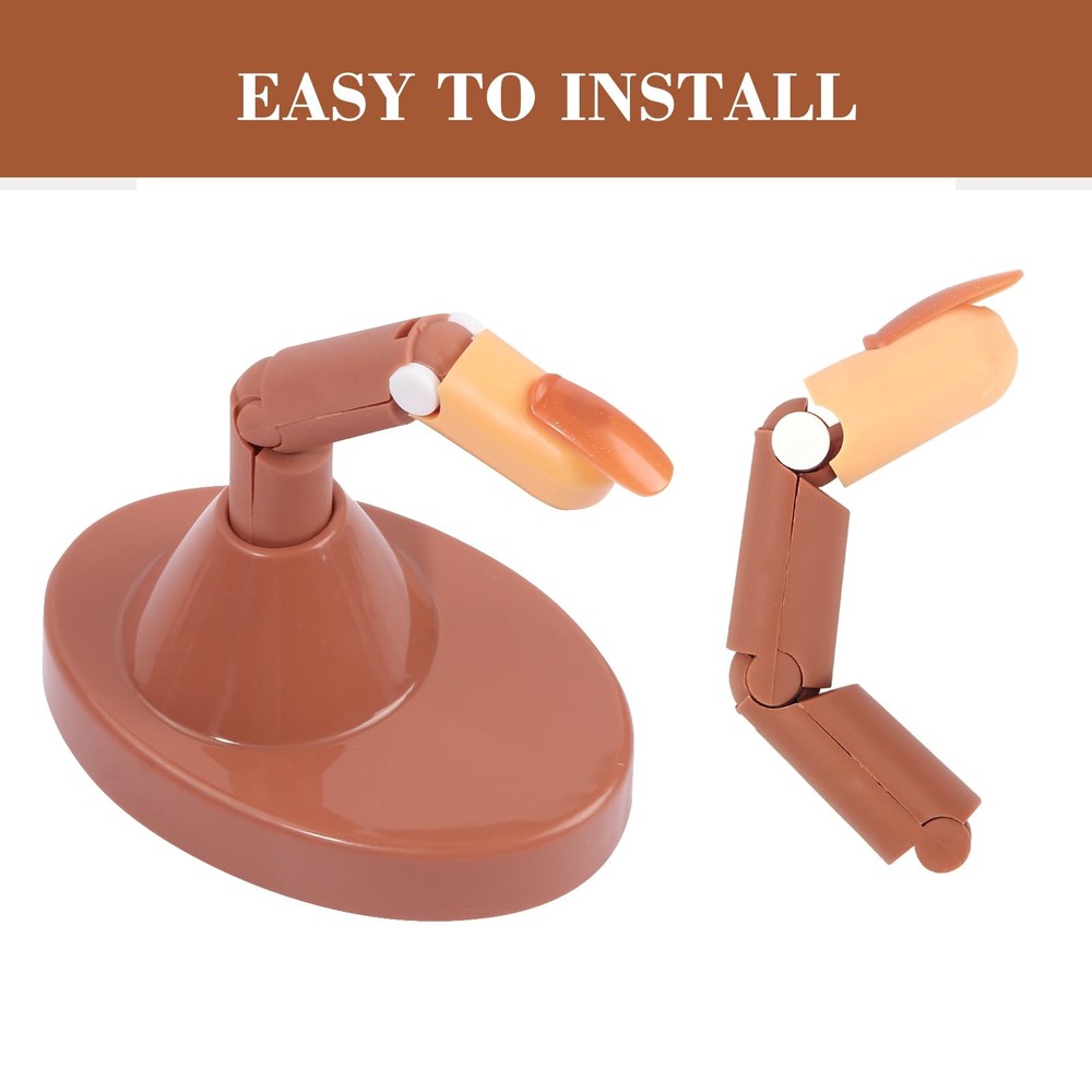 Acrylic Nail Practice Finger Kit Adjustable with Tips Nail Trainer
