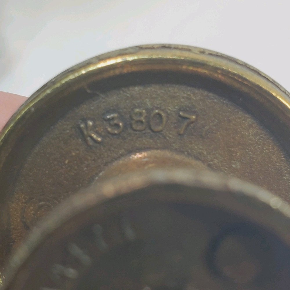 4 Ceramic Drawer Knob Pull Cream Bronze 1-1/4" - K38077 BPC14477