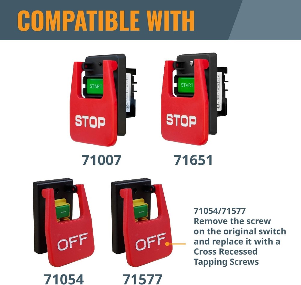 POWERTEC 71834 Deep Switch Box with Hardware for Black