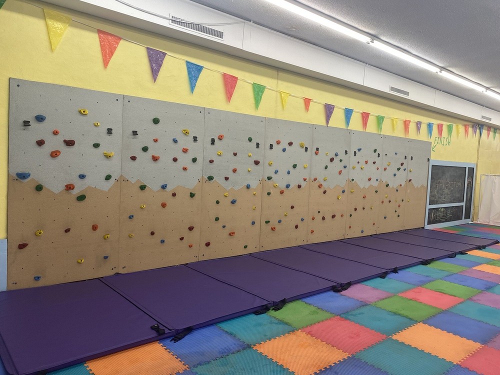 kids rock climbing wall