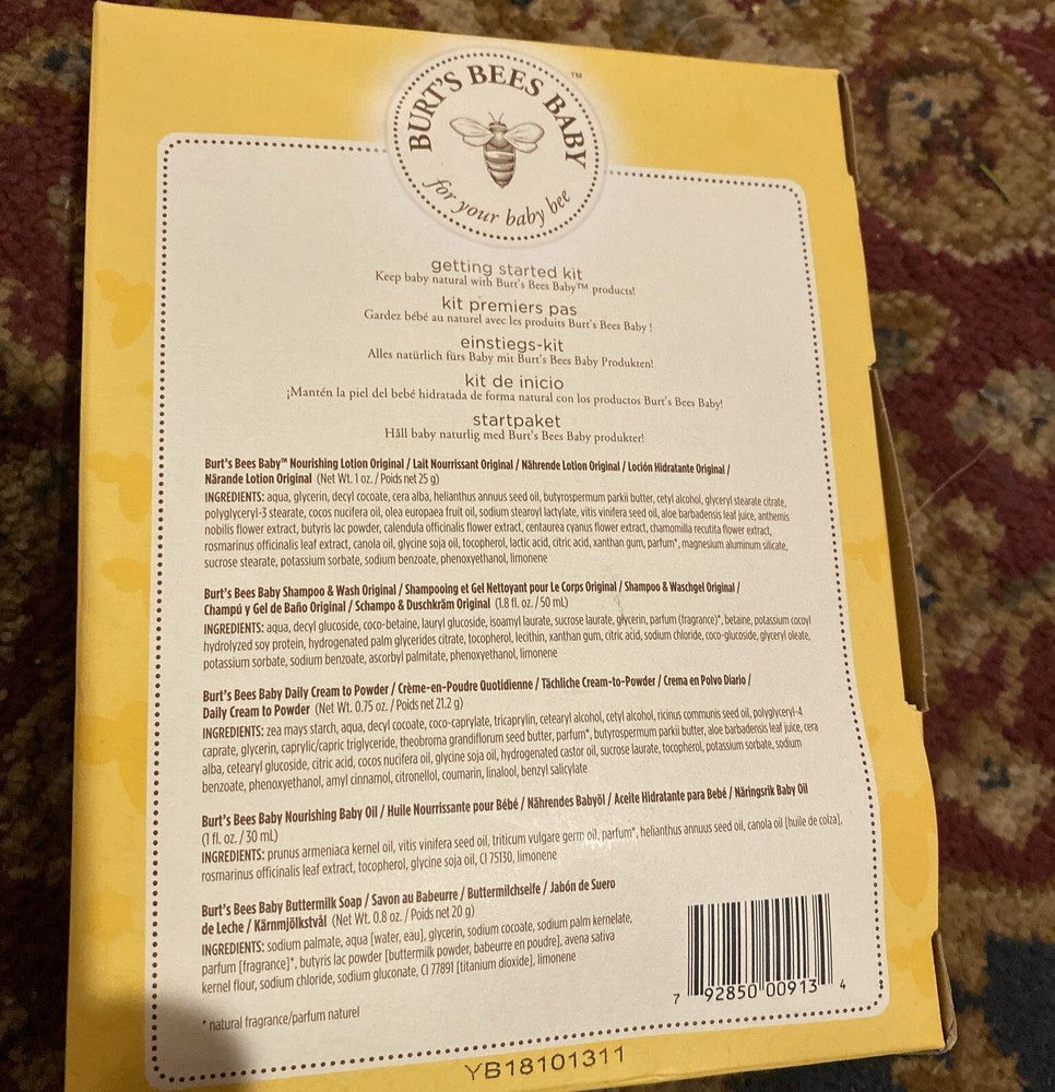 Burt’s Bee Baby Starter Kit