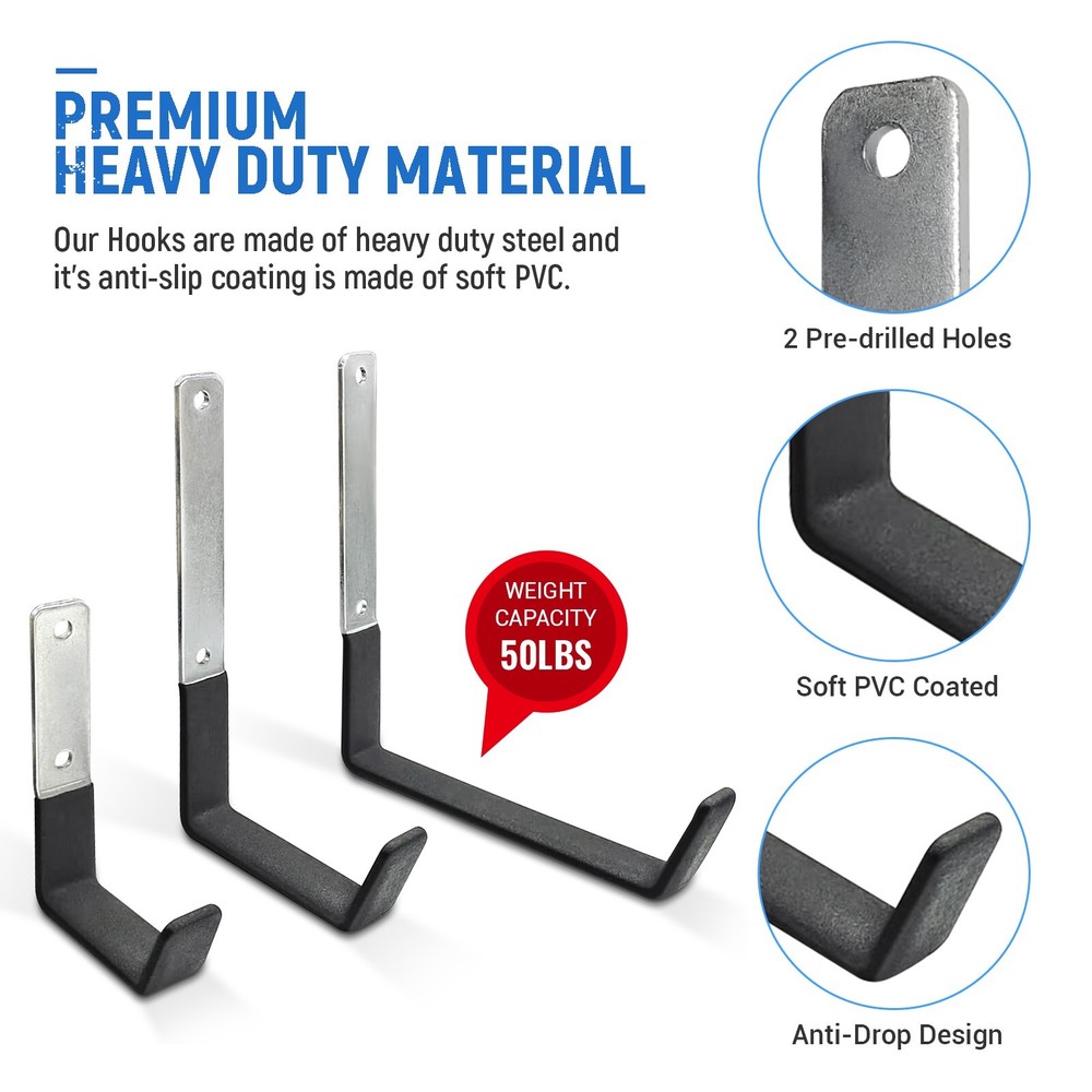 AA Products Small, Medium, Large Stainless Steels Heavy Duty Hook Sets
