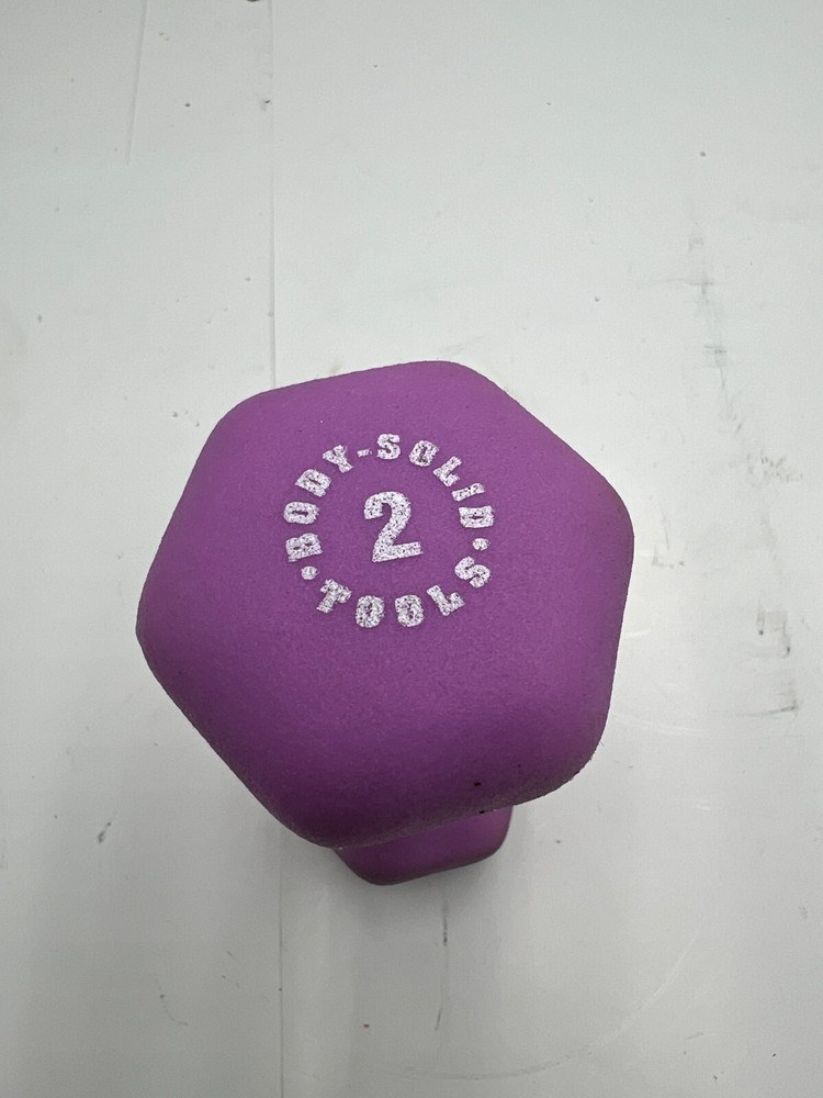 Body Solid Tools Neoprene Dumbbell for Weight and Aerobic Training 2lb
