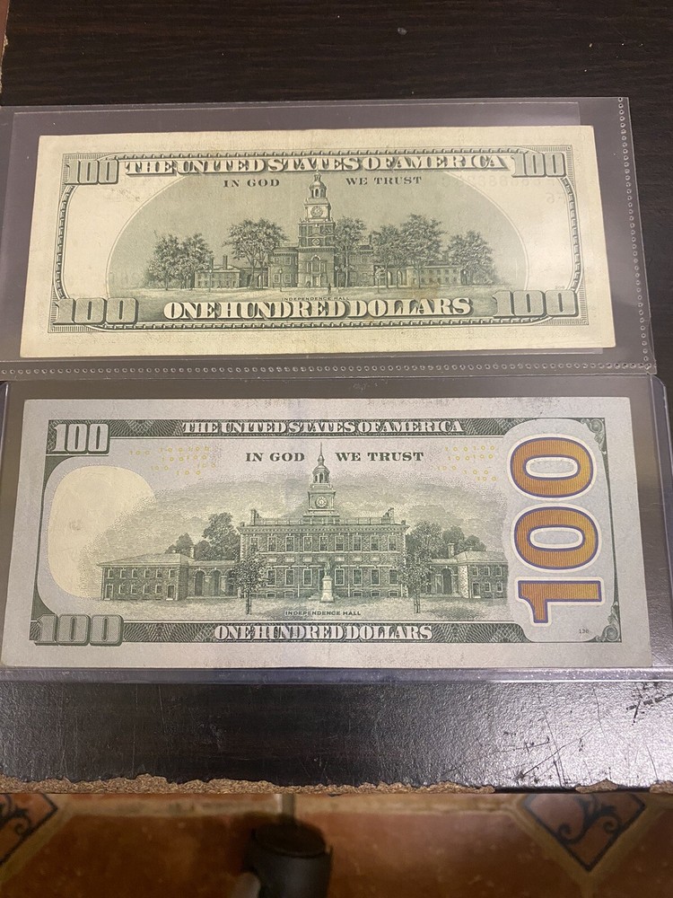 2notes $100 2006/2017 Matches Serial Nunber 88888828 🔥🔥