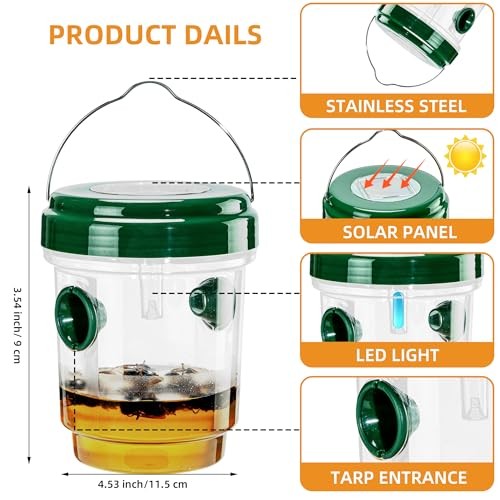 3pc Wasp Traps Outdoor Hanging