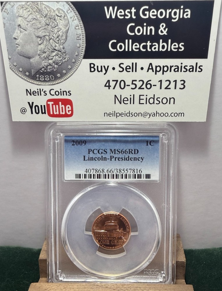 2009 Lincoln Penny (Presidency)-MS66 RD