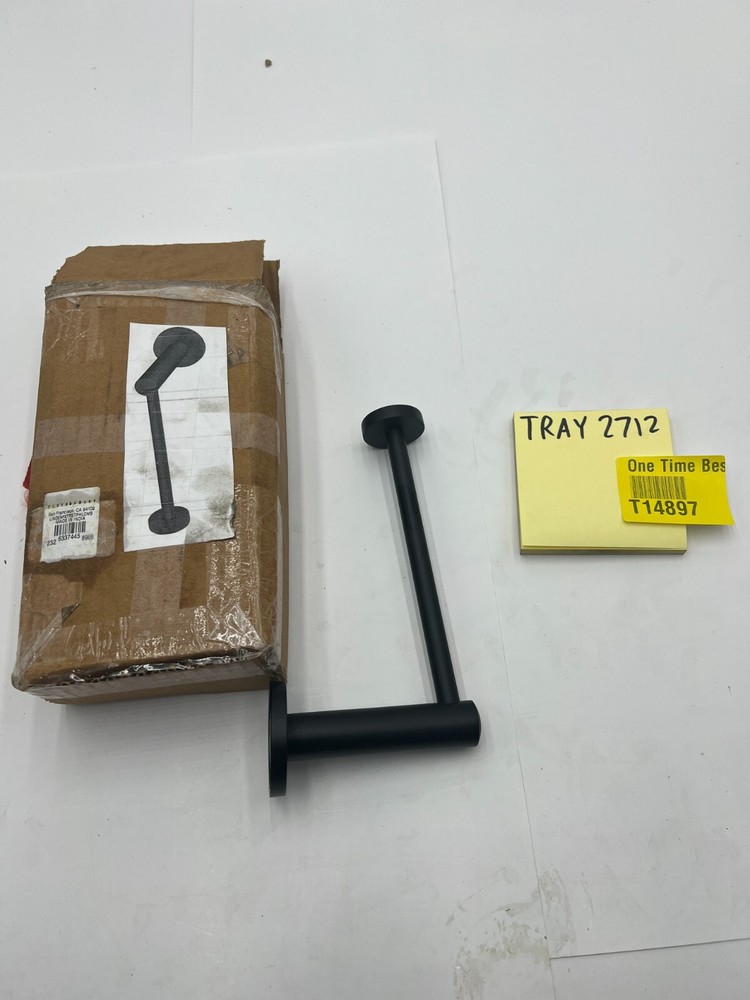 Bath Volkano Cinder Towel Hook Matte Black