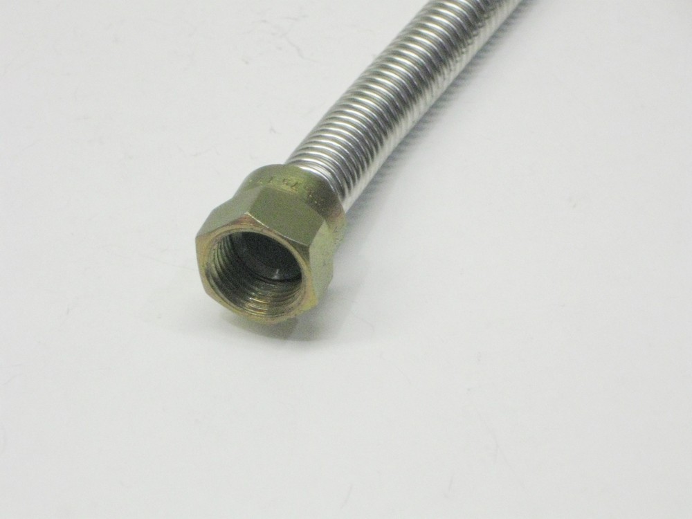 Stainless Steel Gas Connector 48" 4' for Water Heaters Wall Heaters Gas Logs