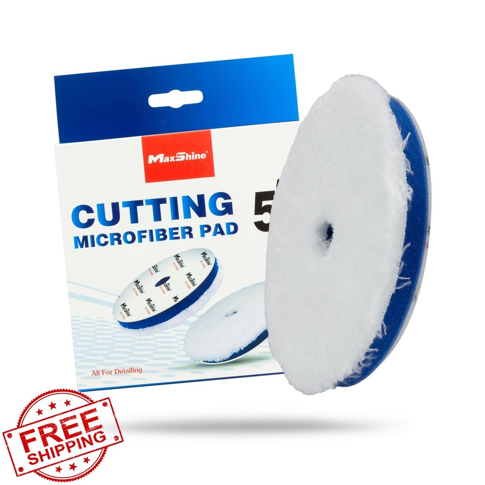 Maxshine 5" DA Microfiber Cutting Pad Heavy Defect Removal Polishing