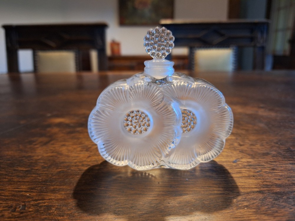 Vintage Signed Lalique Art Bottle