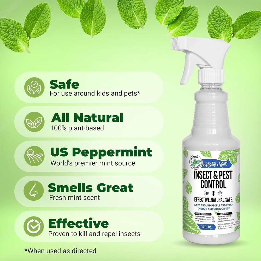 Peppermint Oil Roach & Ant Repellent - Natural Bug Control