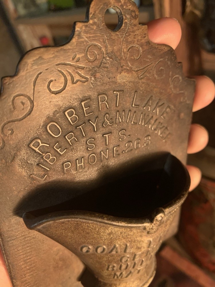 Cast Iron Match Holder Milwaukee