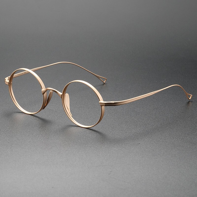 Handmade Retro Round Glasses Frames Japanese Titanium Spectacles Eyeglass Frames