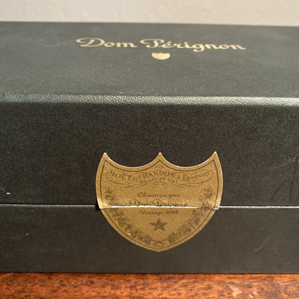 Vintage 1998 Dom Perignon Bottle and box Empty** Empty**